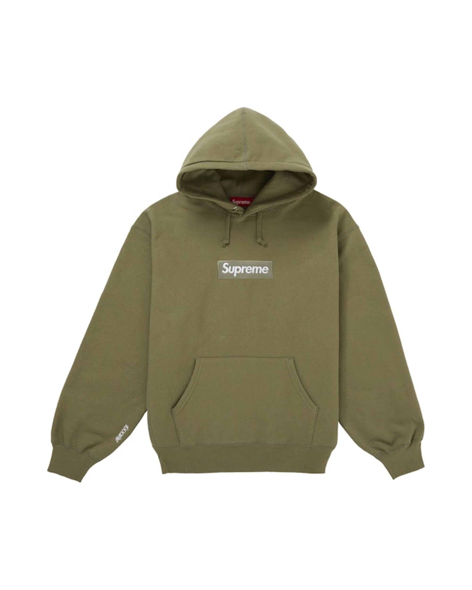 Supreme Box Logo Hooded Sweatshirt (FW25) Light Olive