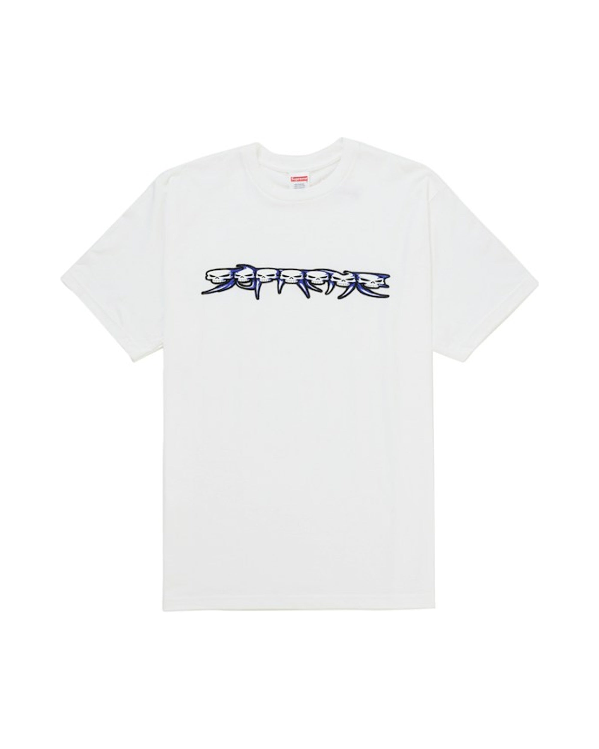 Supreme Skulls Spellout Tee White