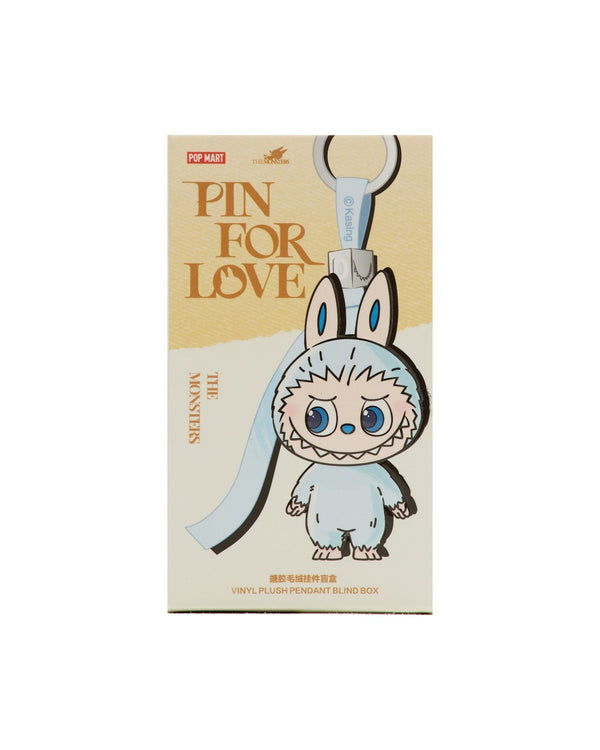 Pop Mart Labubu The Monsters Pin for Love Series Vinyl Plush Pendant (A-M) Single Blind Box