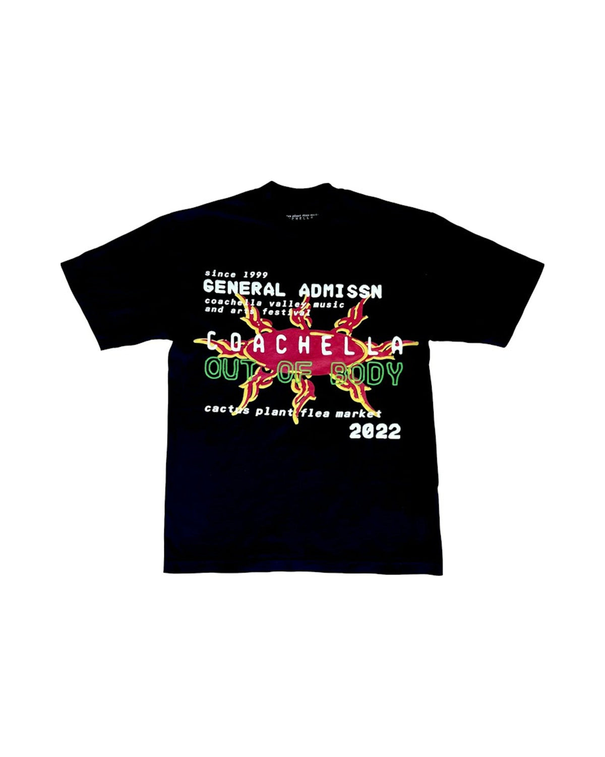 Cactus Plant Flea Market Coachella x CPFM Weekend 1 T-Shirt Black