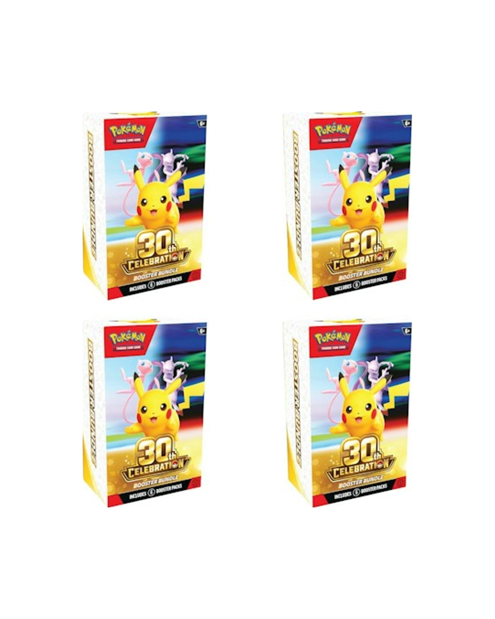 2026 Pokémon Mega Evolution 30th Celebration Booster Bundle 4x Lot
