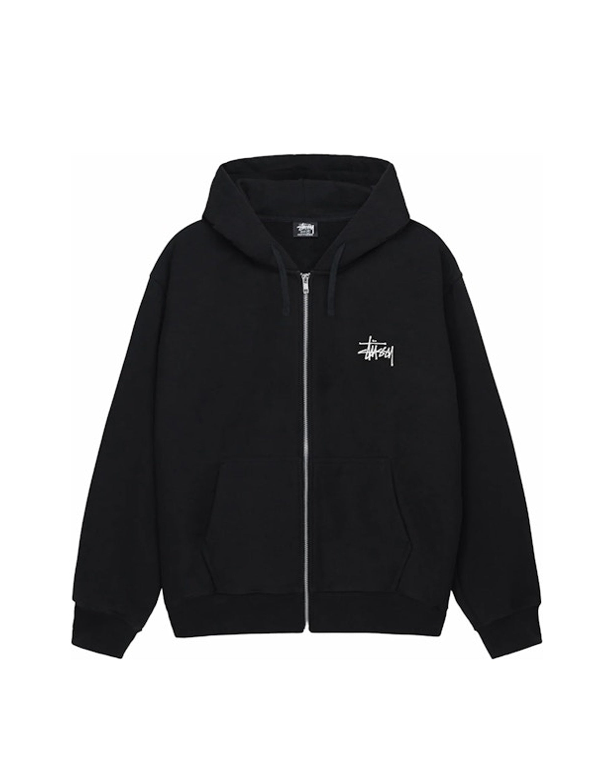 Stussy Basic Zip Hoodie Black