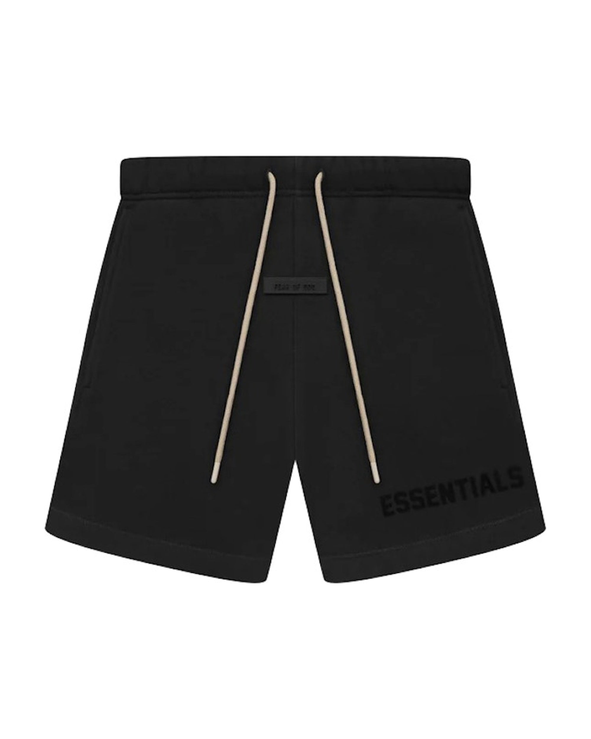 Fear of God Essentials Cream Drawstring Sweatshort Jet Black