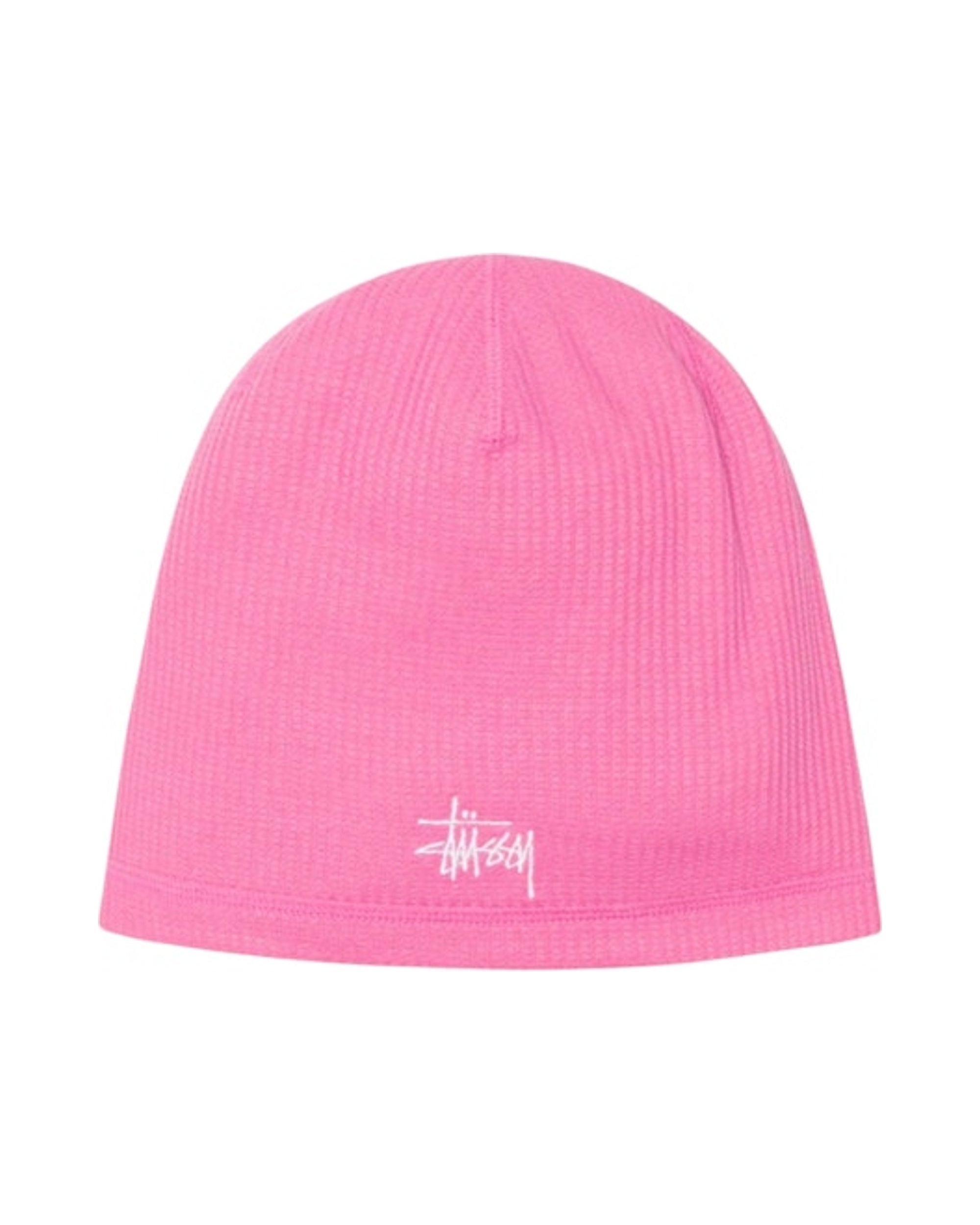 Stussy Waffle Skullcap Beanie Pink
