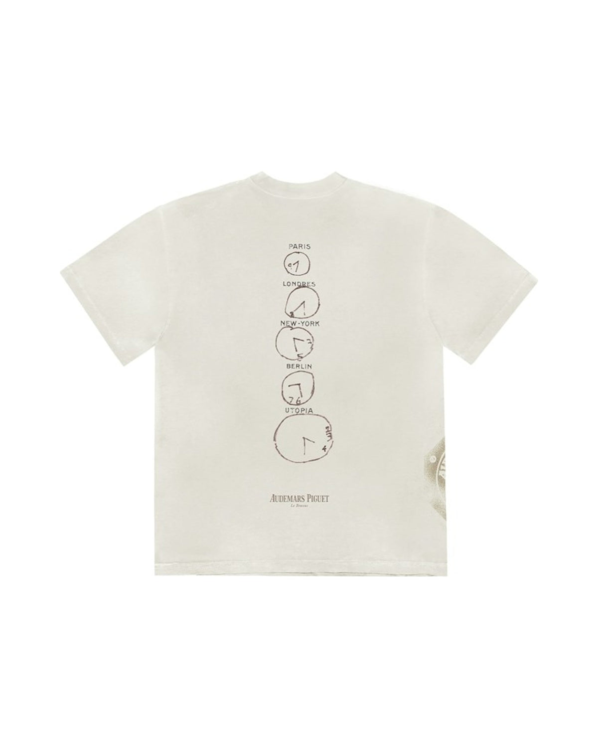 Travis Scott CJ x Audemars Piguet Time Zones Tee White