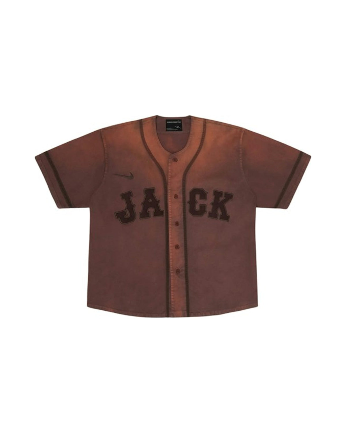 Travis Scott Cactus Jack x Fragment x Nike Tokyo Jack Retro Baseball Jersey Brown