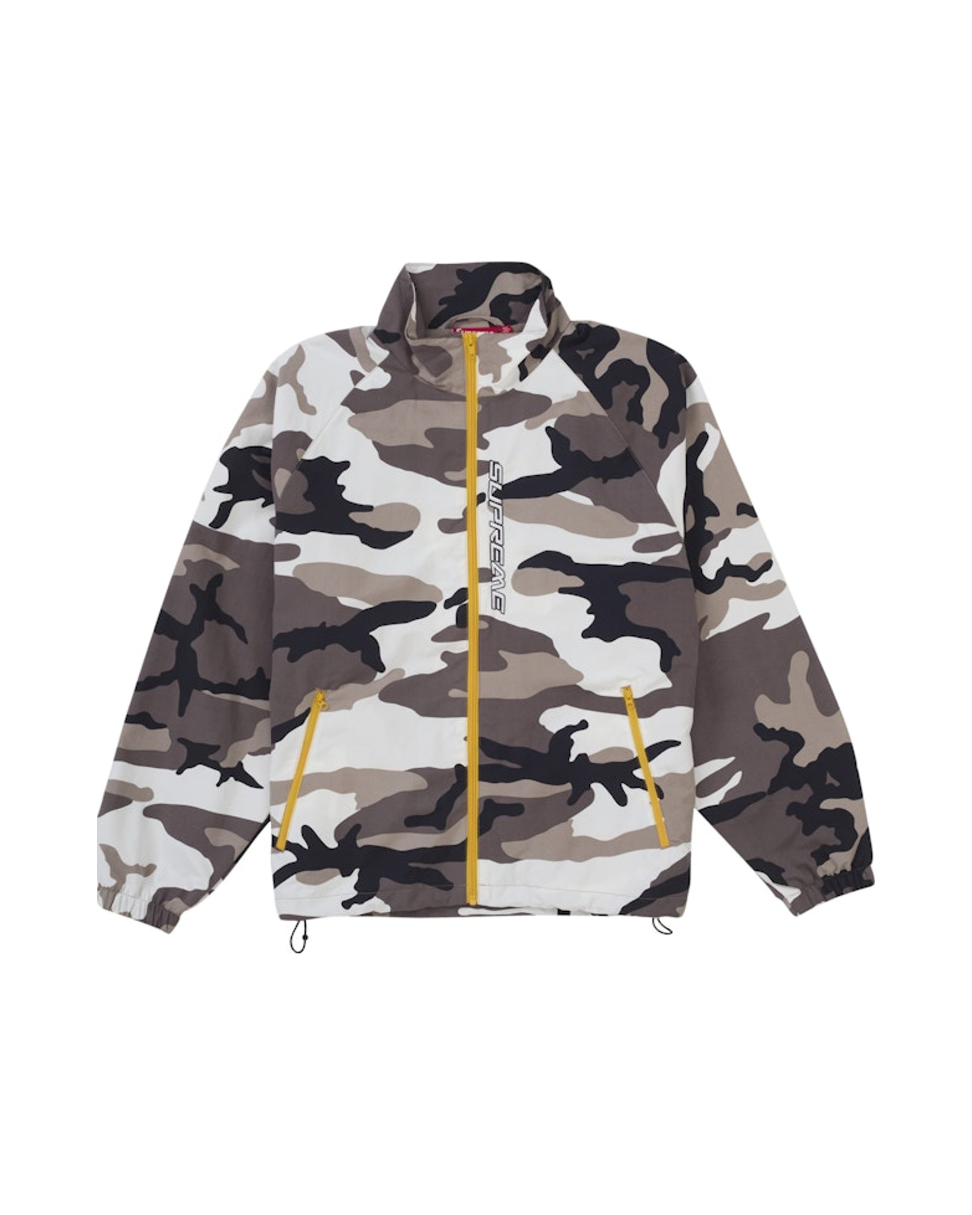 Supreme Contrast Zip Track Jacket Snow Camo