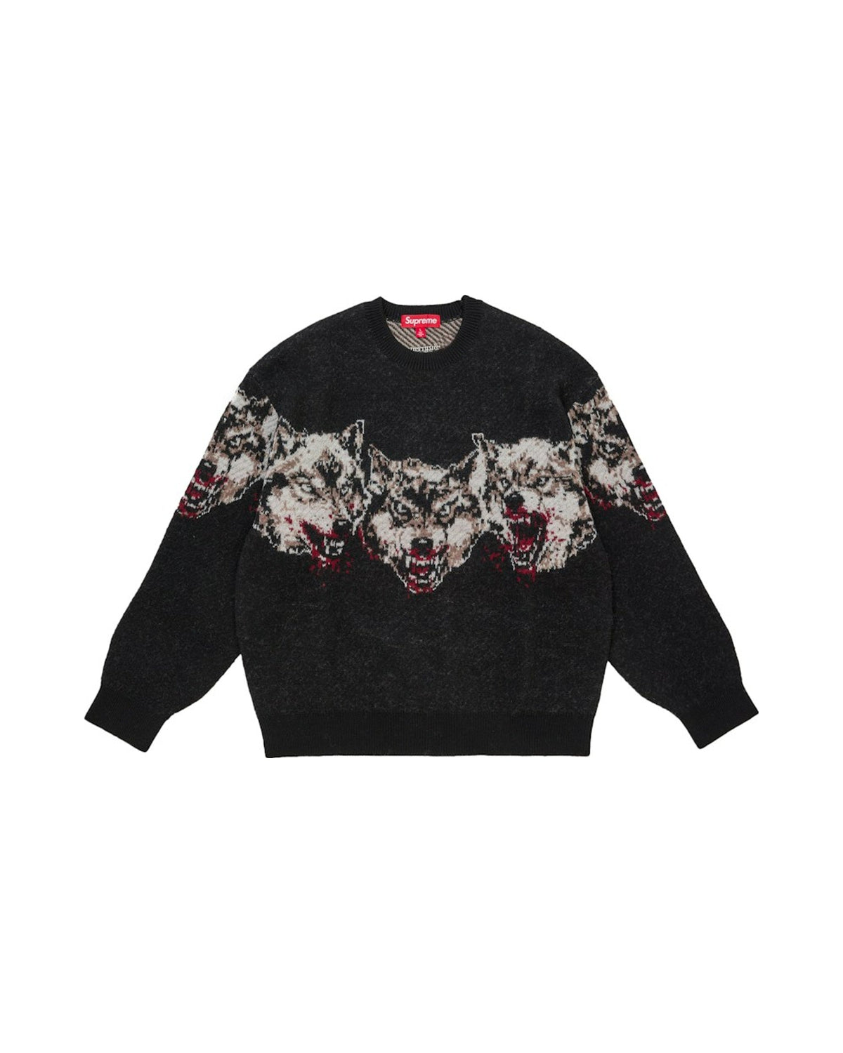 Supreme Wolves Sweater Black