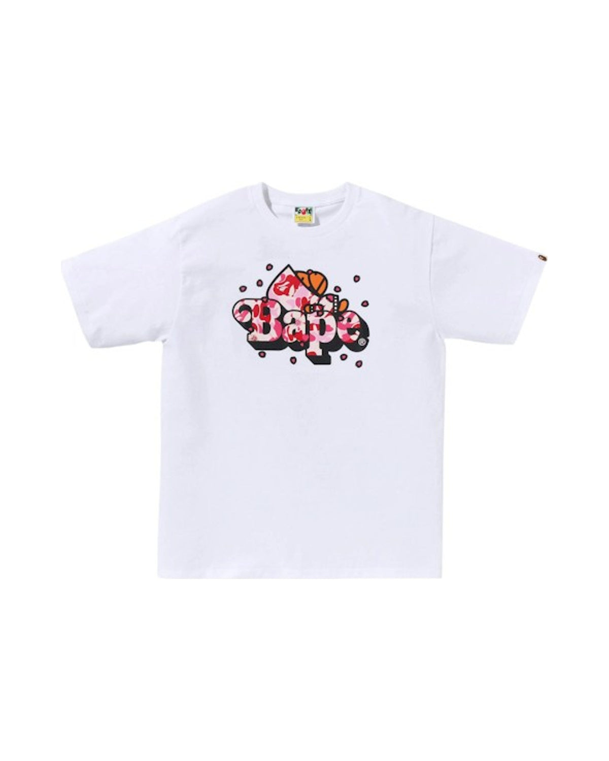 BAPE ABC Sakura Camo Milo On Bape Tee (SS26) White