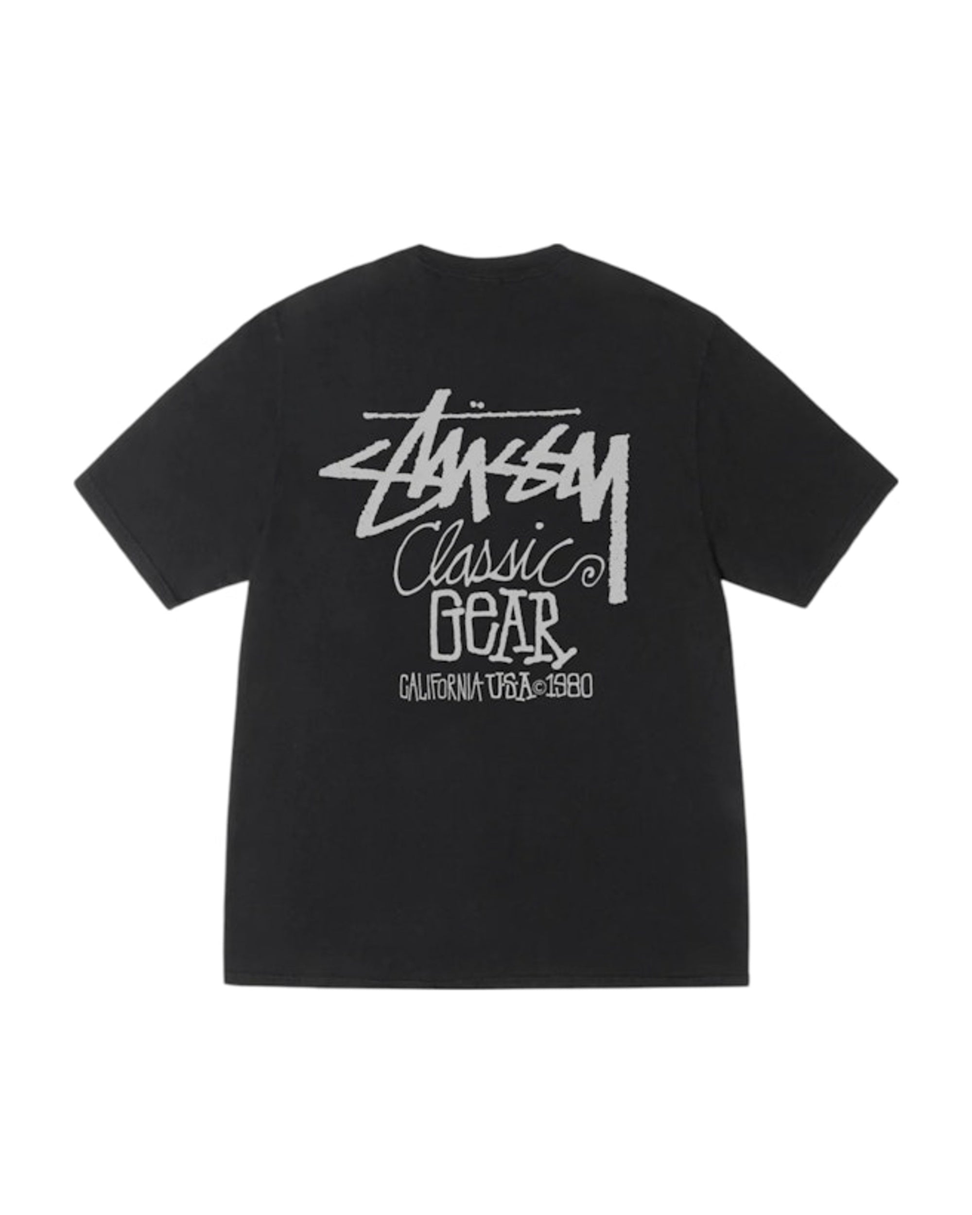 Stussy Classic Gear Pigment Dyed Tee Black