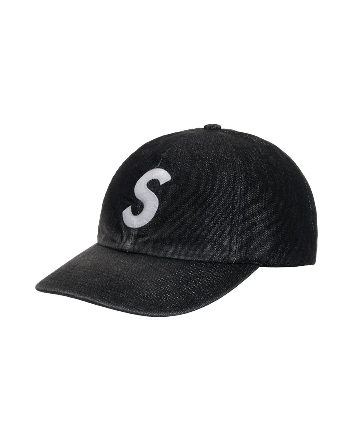 Supreme Cordura Denim S Logo 6-Panel Black