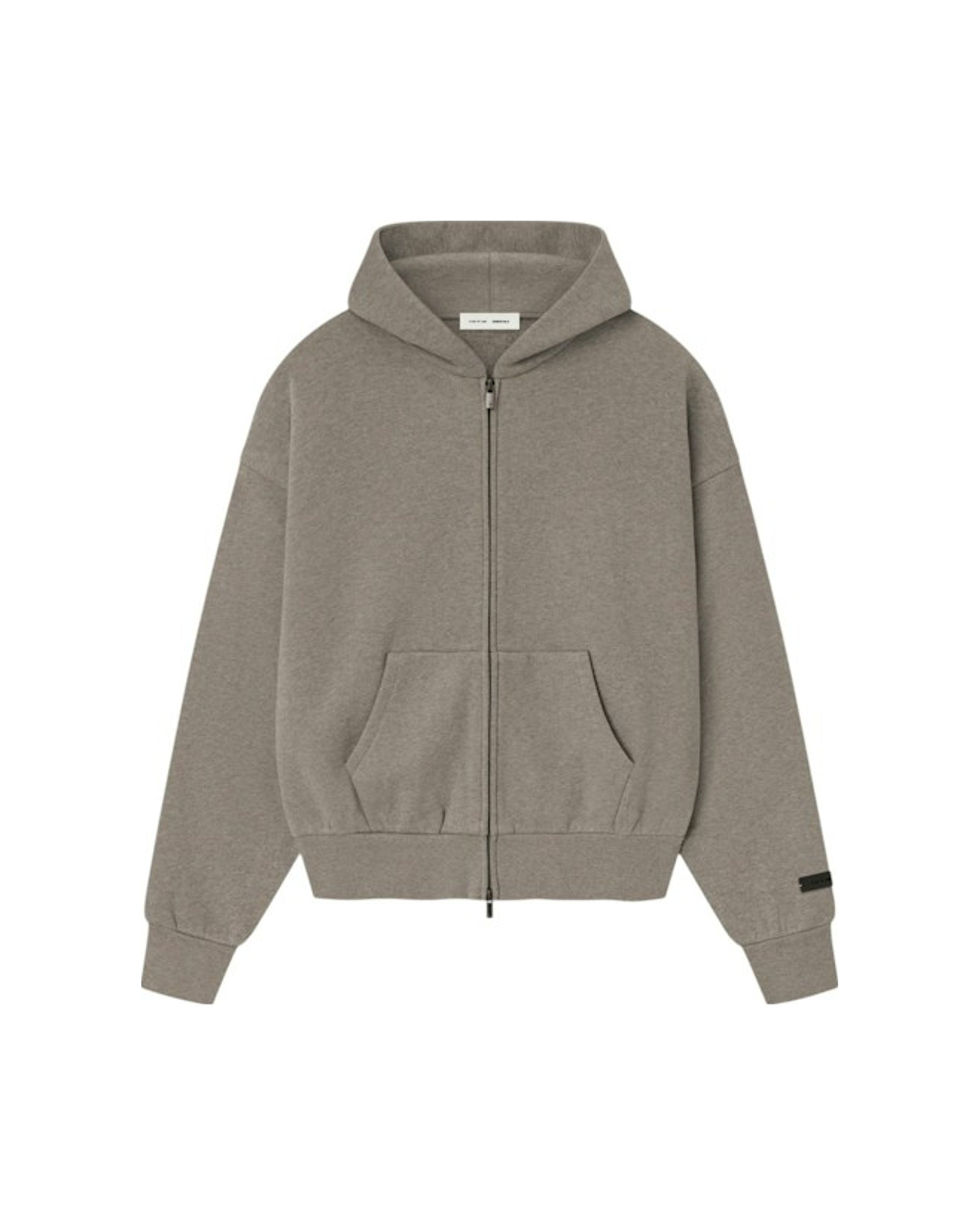 Fear of God Essentials Classic Fleece Zip-Up Hoodie Homestead Heather