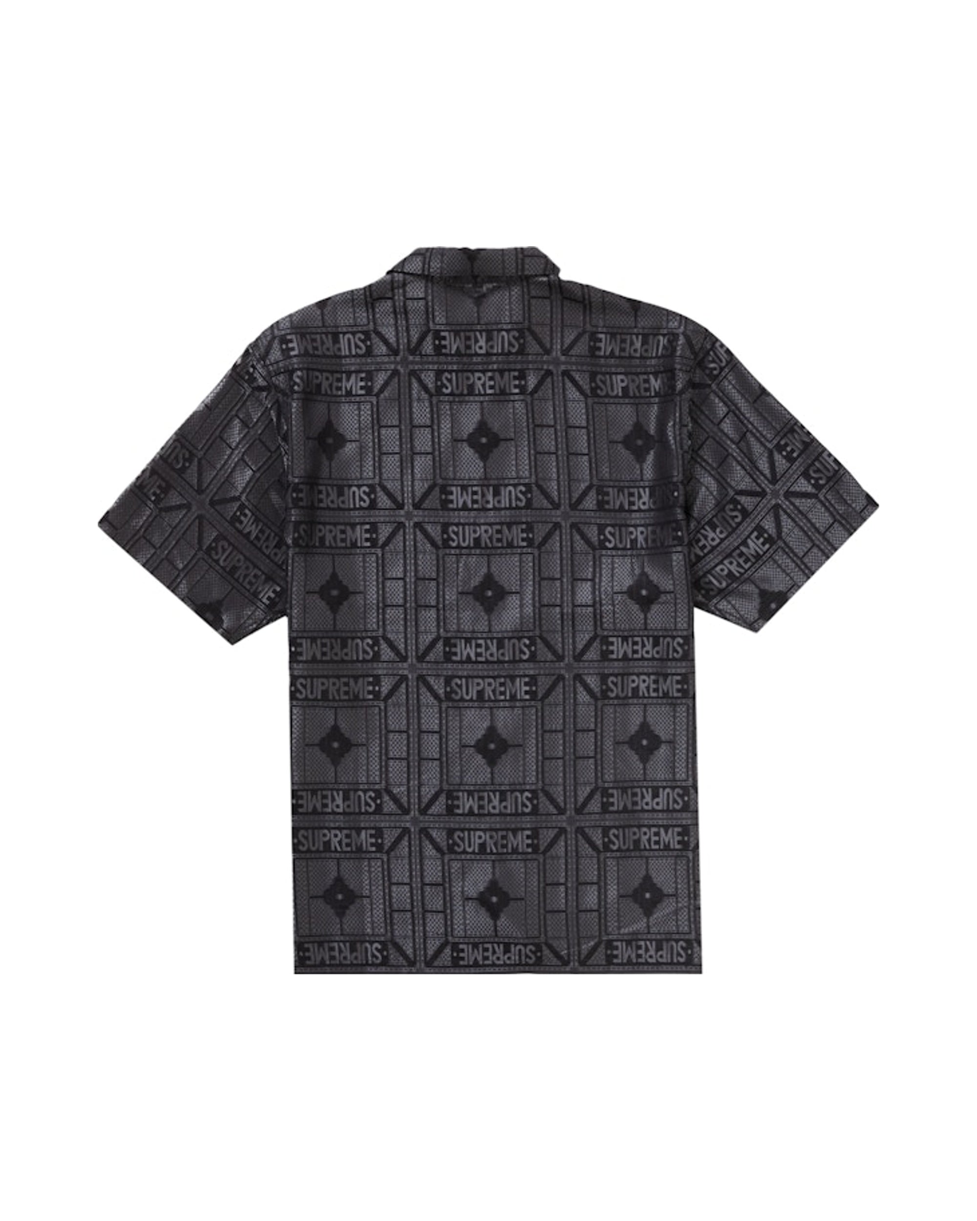 Supreme Tray Jacquard S/S Shirt Black