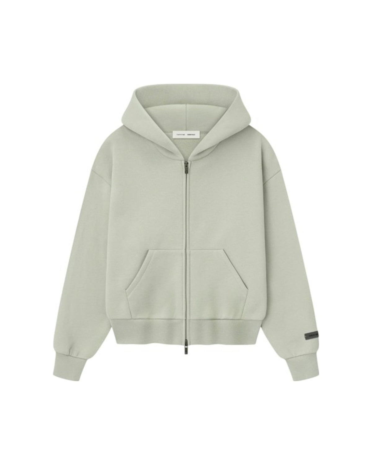 Fear of God Essentials Womens Classic Fleece Zip-Up Hoodie Abbey Stone