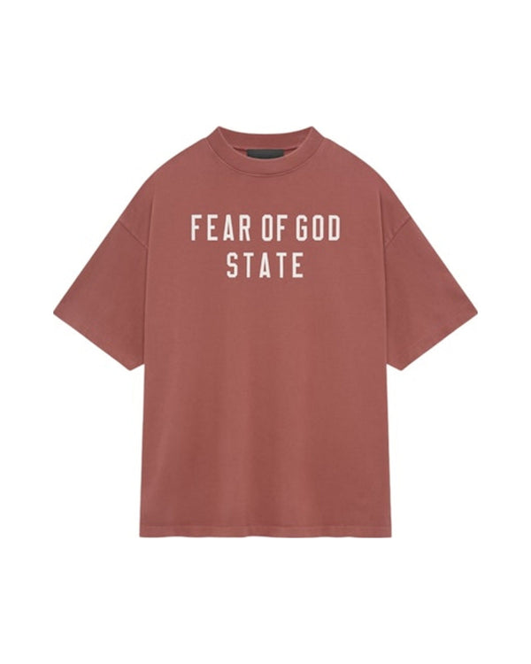 Fear of God Essentials Heavy Crewneck Tee Crimson