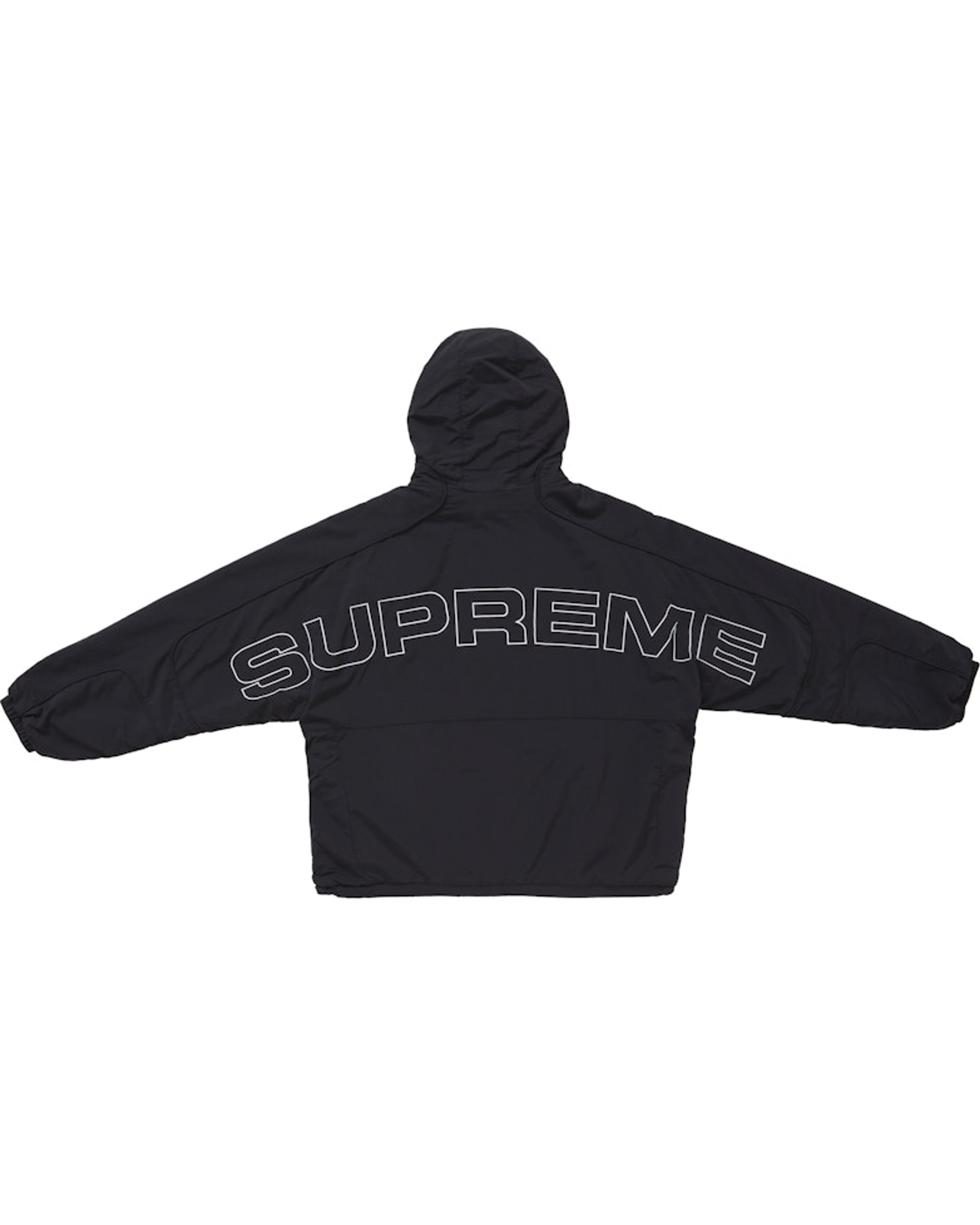 Supreme Faux Fur Reversible Hooded Track Jacket Black